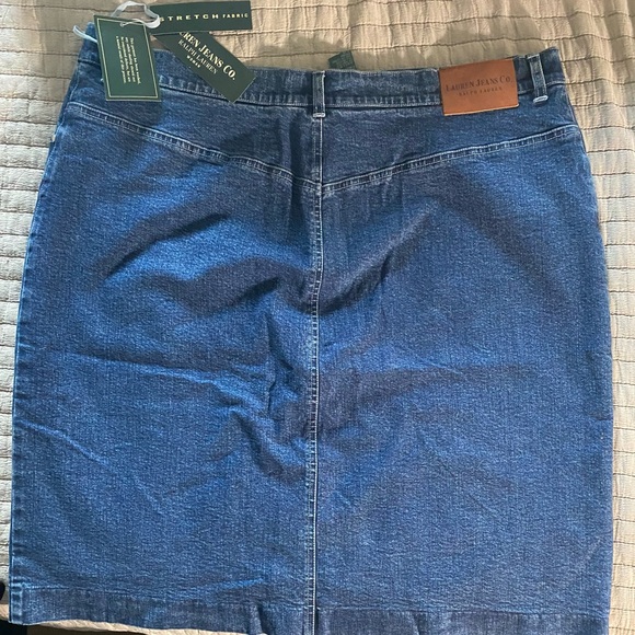 NWT VRalph Lauren Vintage Denim Jean Pencil Skirt - Picture 3 of 3